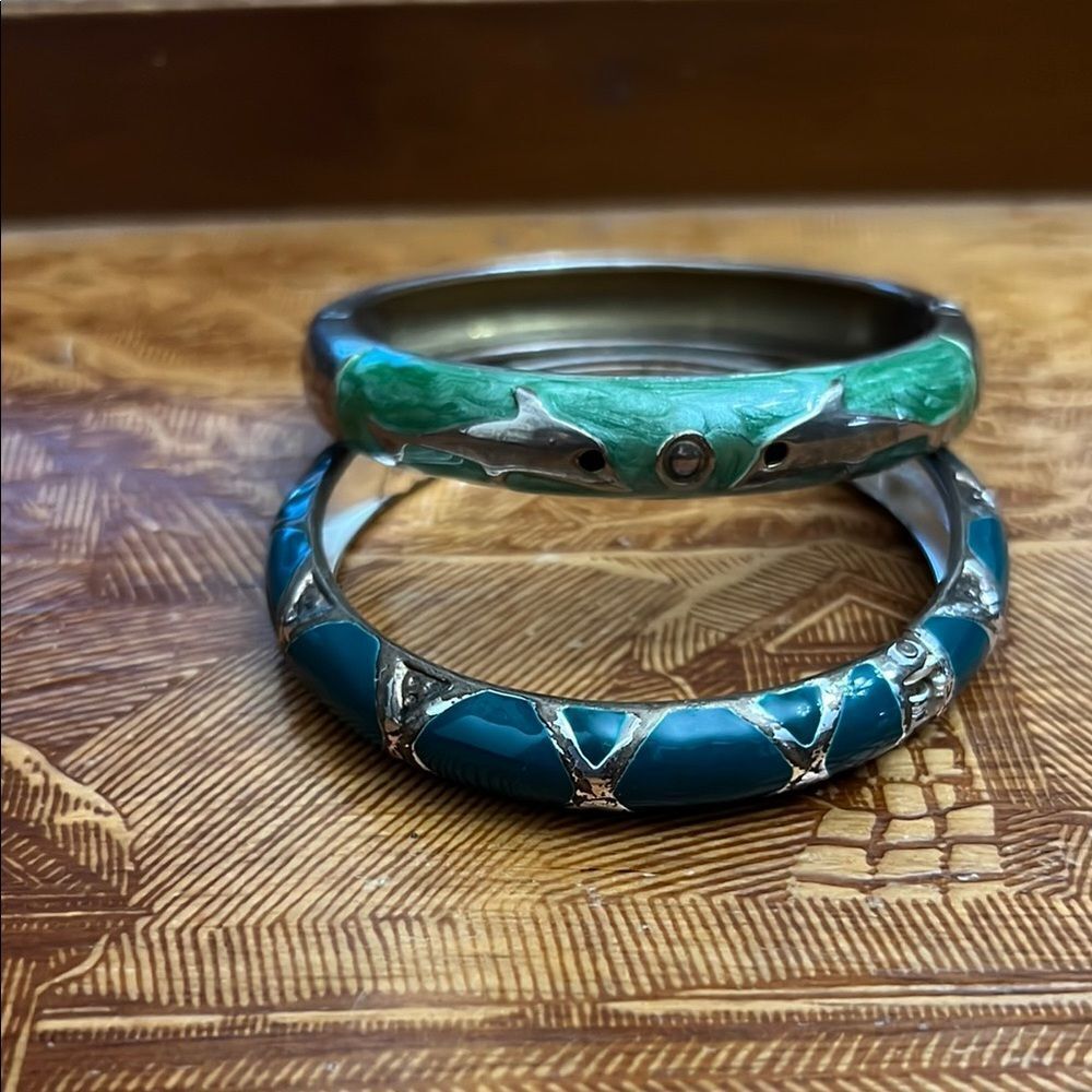Elegant Green  Bangle Set